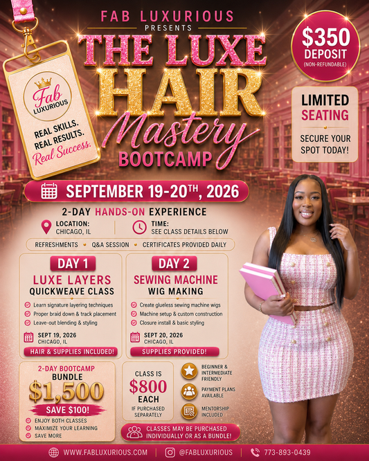 Chicago 2 Day Luxe Hair Mastery Bootcamp