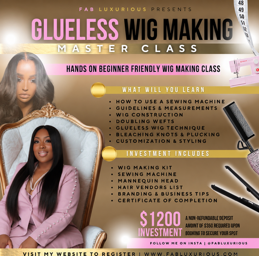 CUSTOM SEWING MACHINE WIG MASTERCLASS