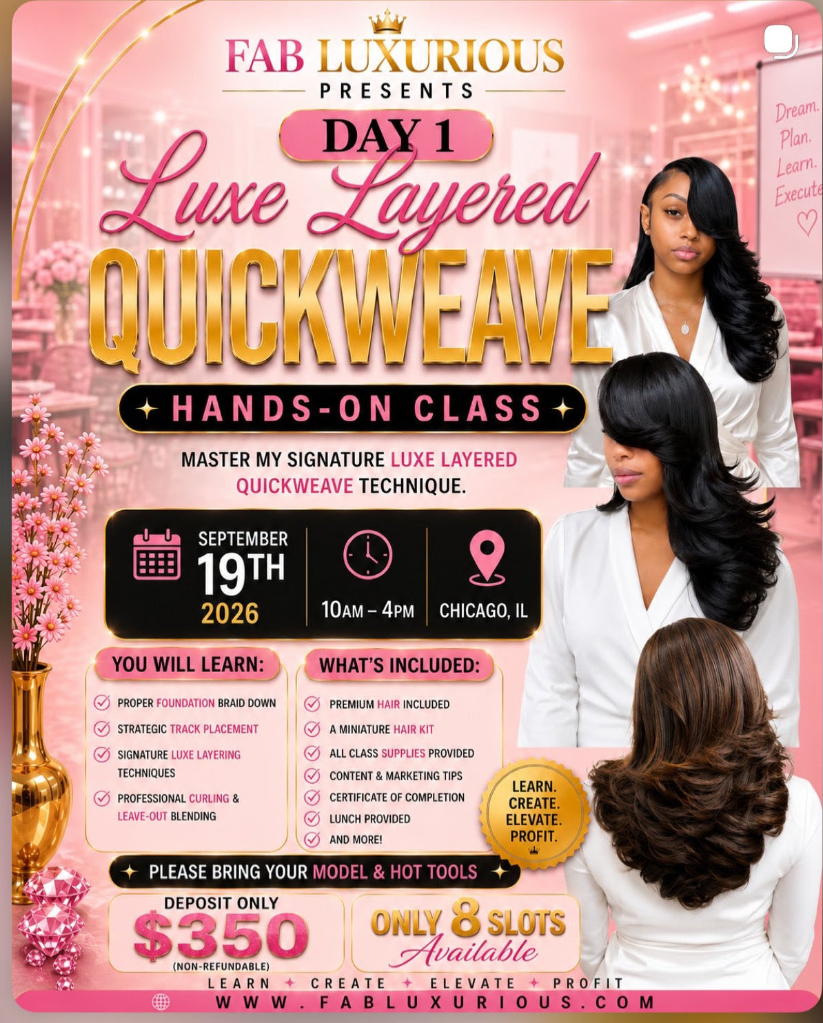 Luxe Hair Mastery 2 Day Bootcamp
